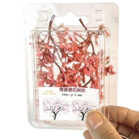 4 ST Simulering Sakura trädgrenar Miniatyr blomkvist