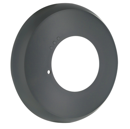 Rutab 1301556 Täckring till PD2N, utanpåliggande Grå, Belysning