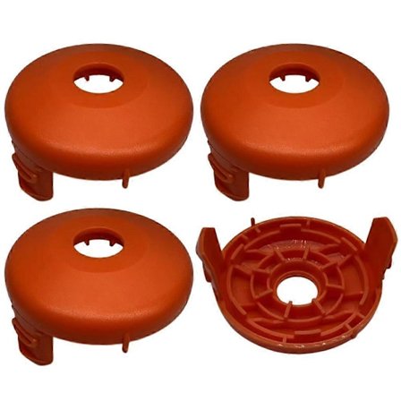 4 stk. for Gardena Turbotrimmer Smallcut Gressklipper Plast Erstatningsspoledeksel, 05329-20 (FMY)