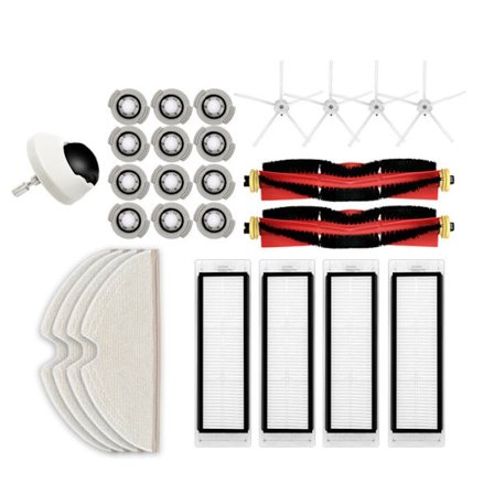 1 Set Robot Ersättningsdel Passar Roborock S5max/S6pure/S6maxv Robotdammsugare Inkluderar Avtagbar Rullborste Mopp-