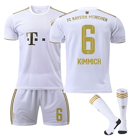 22/23 Ny sesong Borte FC Bayern Munchen KIMMICH nr. 6 Kids Jersey Pack
