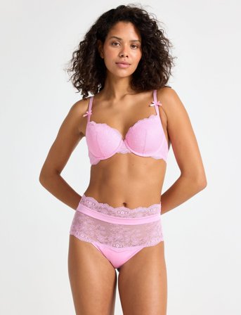 Lindex Brief Brazilian High Valerie - Pink - S