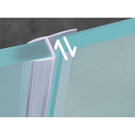 Gennemsigtig bi-hårdhedstætning vandafvisning - Til glas tykkelse