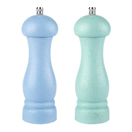 Salt- och pepparkvarn i ek av hög kvalitet, justerbar grovlek och påfyllningsbar