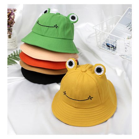 Piirretty Sammakko Bucket Hat, Unisex Kesä Aurinkohattu Aikuisten, Taitettava