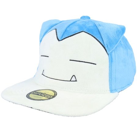 Difuzed - Pokémon Snorlax Plush Blue/White Snapback Snapback Blue Cap - @ Hatstore