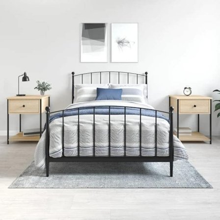 Maison Exclusive - Natborde 2 stk. Sonoma eg 44x45x58 cm ingeniørtræ