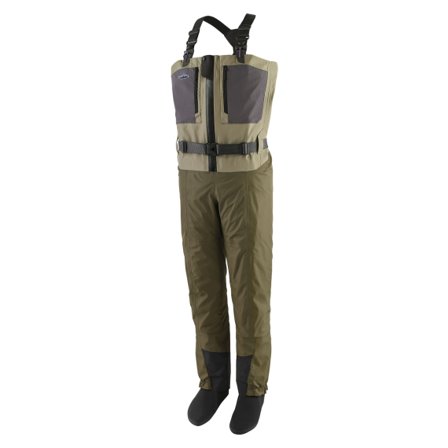 Patagonia M's Swiftcurrent Traverse Zip Front Waders River Rock Green
