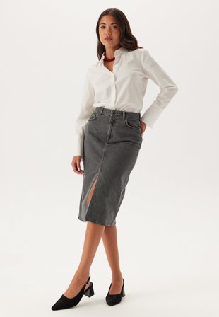 Object Collectors Item-Objellen Midi Denim Skirt-XS