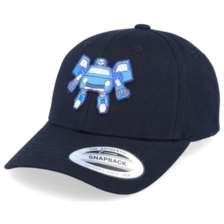Kiddo Cap - Transformed Robot Car Black Adjustable Adjustable Black Cap - @ Hatstore