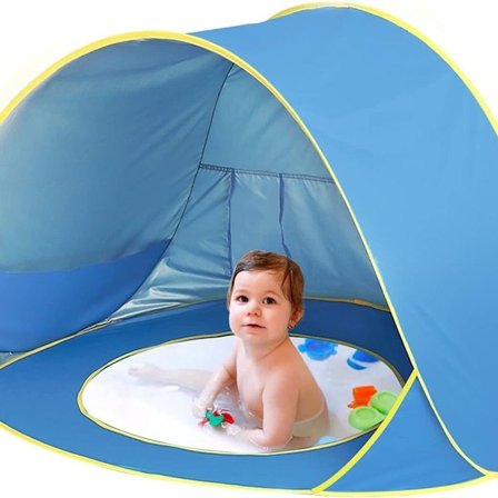 Strandtelt for baby - Pop-up strandtelt med avtagbar basseng KLB