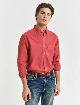 GANT Reg Gmnt Dyed Archive Oxford Shirt - Red - M