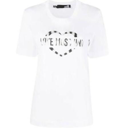 Love Moschino, T-Shirts Wit, Dames, Maat:M