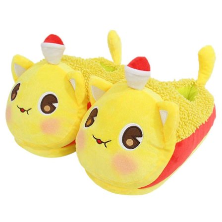 Aphmau Katt Plyschtofflor Vinter Aphmau Katt Plyschdjur Söta Anime Cartoon Katt Fylld Leksak Plyschtofflor