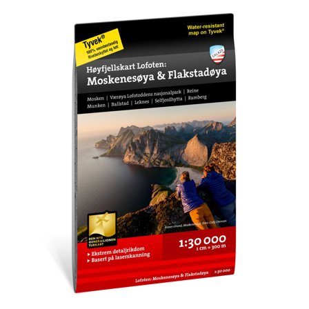 Calazo förlag Høyfjellskart Lofoten: Moskenesøya & Flakstadøya literature OneSize