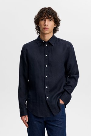 J.Lindeberg - Zachary Clean Linen Shirt - Fashion - Blue - Men - L