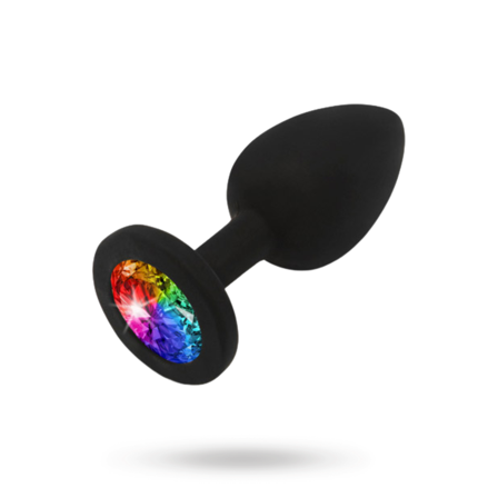 Rainbow Booty Jewel Small - Toy Joy