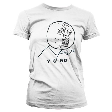 Y O NO Dam T-Shirt M - Partyninja.se