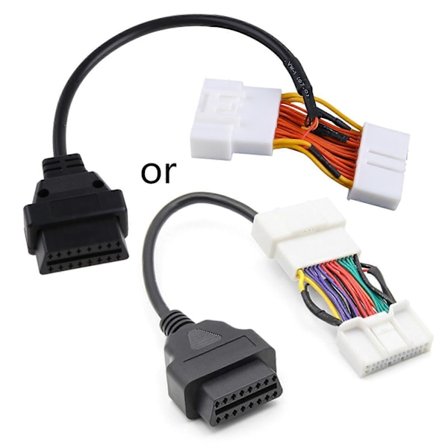 Bil 16Pin Adapterkabel Scanner Diagnostikverktyg OBD till OBD2 för Tesla- Model 3 Y