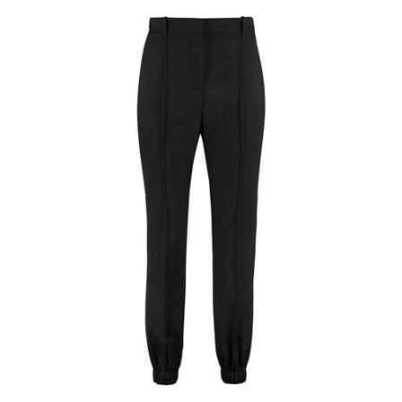 Alexander McQueen, Elasticated-ankle tailored trousers Czarny, Kobieta, Rozmiar: S