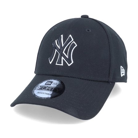 New Era - MLB Sort adjustable Kasket - New York Yankees Pop Outline Black 9FORTY Adjustable @ Hatstore