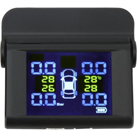 Trådløst dæktryksovervågningssystem Power TPMS-skærm med 4 eksterne sensorer til autocampere