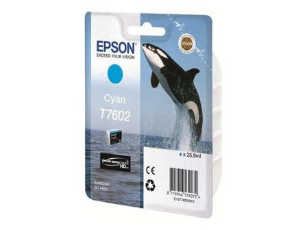 Epson T7602 - cyan - original - blekkpatron