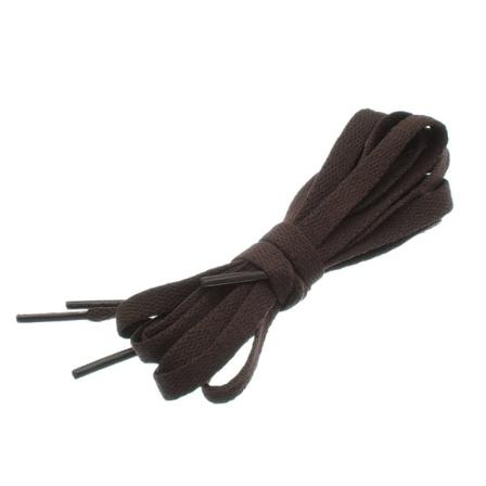 Skosnören - Mörkbrun - Platta [120 cm] Dark brown one size