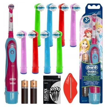 Elektrisk tandborste barn - Oral-B - Stages Power Princess - med 8 påfyllningar och tillbehör