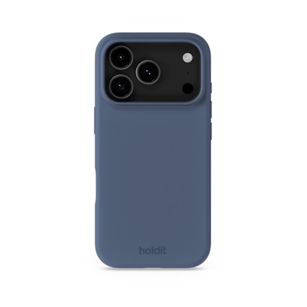 held iPhone 17 Pro Mobilskal Silikon Pacific Blue
