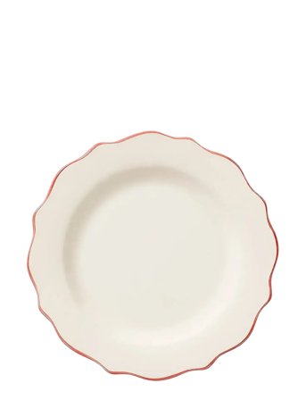 Anna + Nina | Carmine Scalloped Breakfast Plate | Ø 21.5 CM