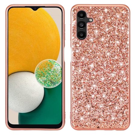 Glitter Samsung Galaxy A34 5G Suojakotelo - Ruusukulta