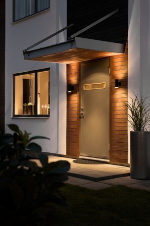 Konstsmide - MODENA seinävalaisin ulkona käytettävä - Musta - Julkisivuvalaisimet - - Homeroom