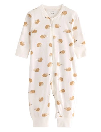 Lindex Pyjamas Hedgehog Bf - Cream - 104