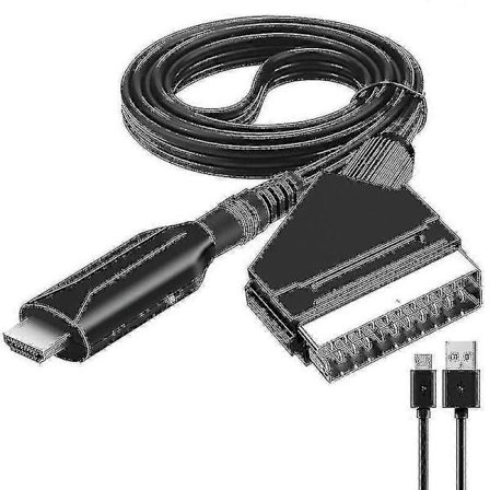 Scart Till Hdmi Konverter Ljud Video Adapter För Hdtv/dvd/digitalbox/ps3/pal/ntsc