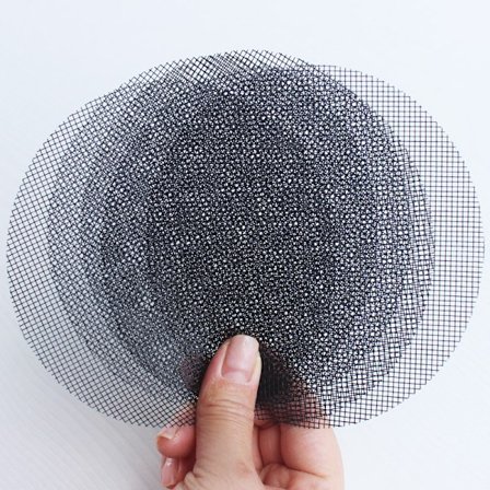 100 Stykker Bonsai Dreneringsnett, Matte kompatibel med Runde Blomsterpotter, Plastnett kompatibel med Bonsai Klipping, Blomsterpotte eller 