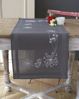 Broderikit Vita Blommor