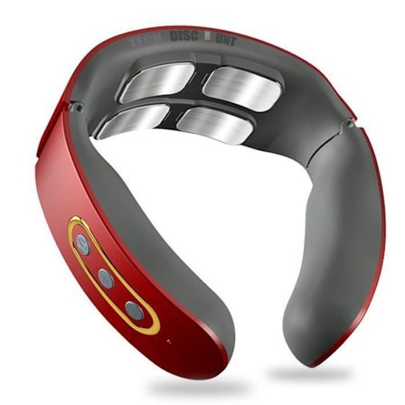 Cervikal massör - INN - Fysioterapiverktyg - Röd - Autonomi 15 min - Trådlös