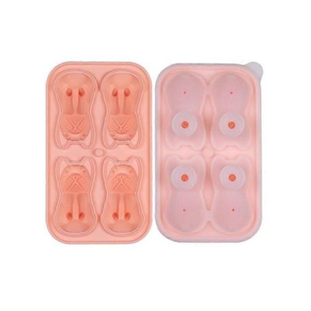 Bulldog Isform, 2025 Ny Hundeisbitform med Lokk, Fransk Bulldog Silikon