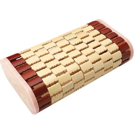 Sauna pude, 13,8x7,9x3,7 tommer bambus sauna nakkestøtte, hul spa sauna pude, åndbar sauna tilbehør til nakkestøttekuder boligindretning