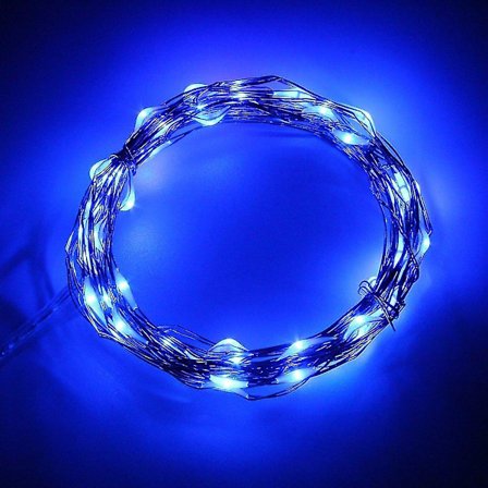 5m 50LED Jouluvalojen Ketju Paristoilla Juhliin