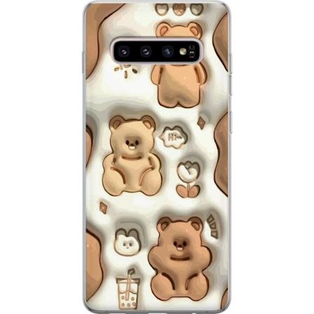 Samsung Galaxy S10+ Gjennomsiktig deksel Boblende Bjørner