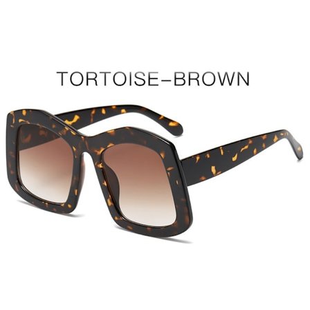 Oversize firkantede store solbriller til kvinder og mænd - Fashion Top Baddie Shades