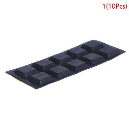 40st fyrkantiga gummifötter självhäftande stötfångare Dörr Buffer Stop