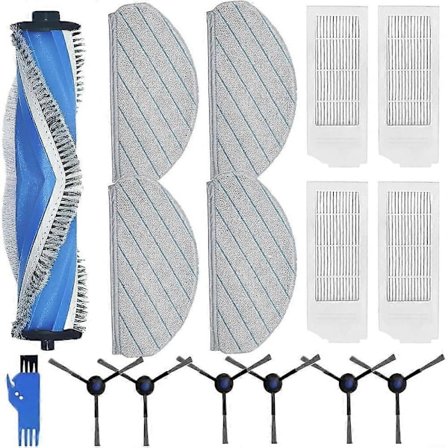For N20 /N20 Plus /N20 Robot Støvsuger Hovedsidebørste Hepa Filter Moppeklut