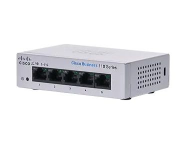 Cisco Business 110 Series 110-5T-D - switch - 5 porter - ikke-styrt - rackmonterbar