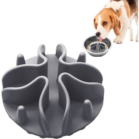 1 st Husdjurs Slick Skål, Långsam Matare, Silikon Matningsskål, Husdjurstillbehör, Non-stick Skål, Husdjursmatningsartiklar, Halkfria Matningsverktyg 
