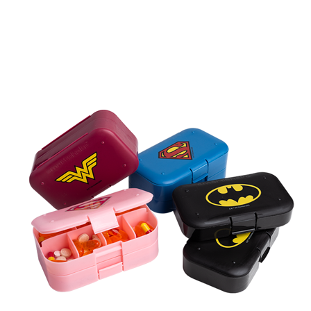 Øvrigt Smartshake DC Comics Pill Box Organizer, 2-pack - Bodyman.dk