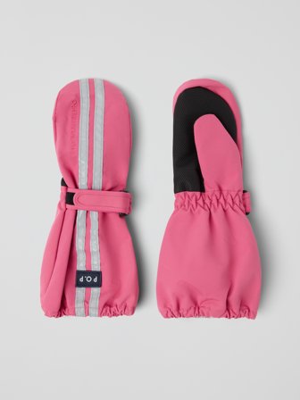 Vanntette skallvotter - 4 - barneklær - pink - Polarn O. Pyret