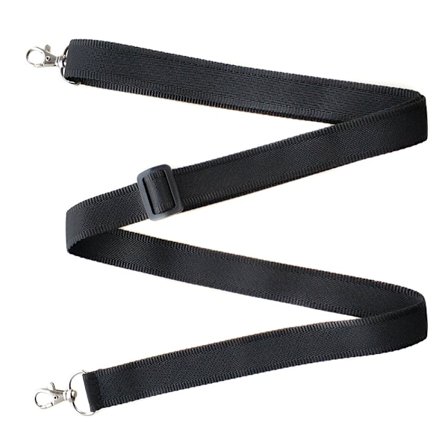 Säädettävä olkahihna metallisoljilla Black